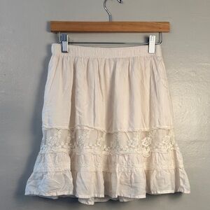 Vintage Abercrombie and Fitch Skirt Size Medium cream/off white